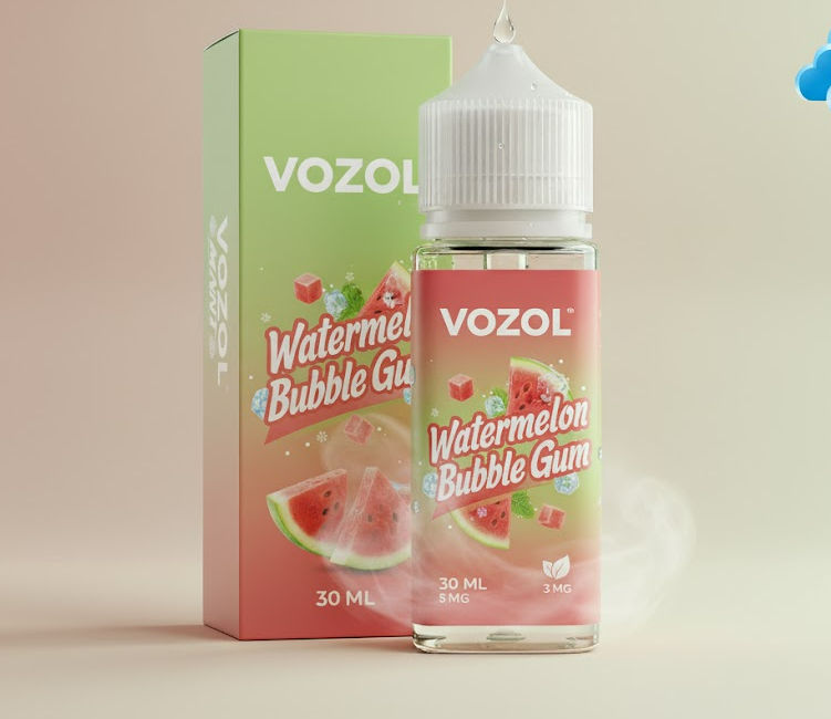 Vozol Watermelon Bubble Gum Likit